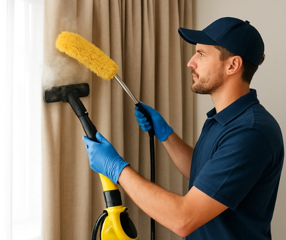 Trusted drapes cleaning technician Matty Curtain Cleaning concord-nsw QLD